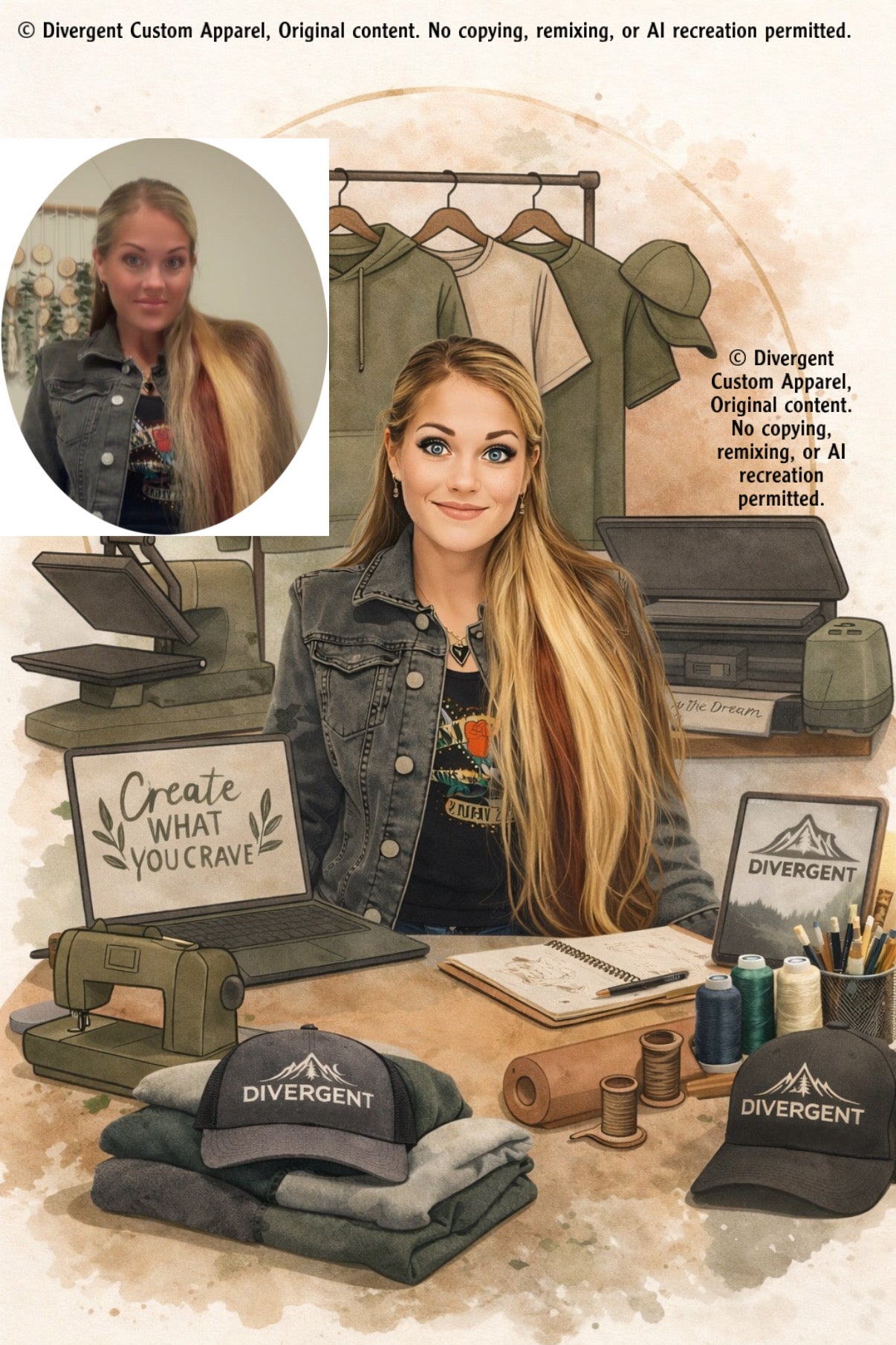 Custom Illustrated Brand Portraits (additional time)
