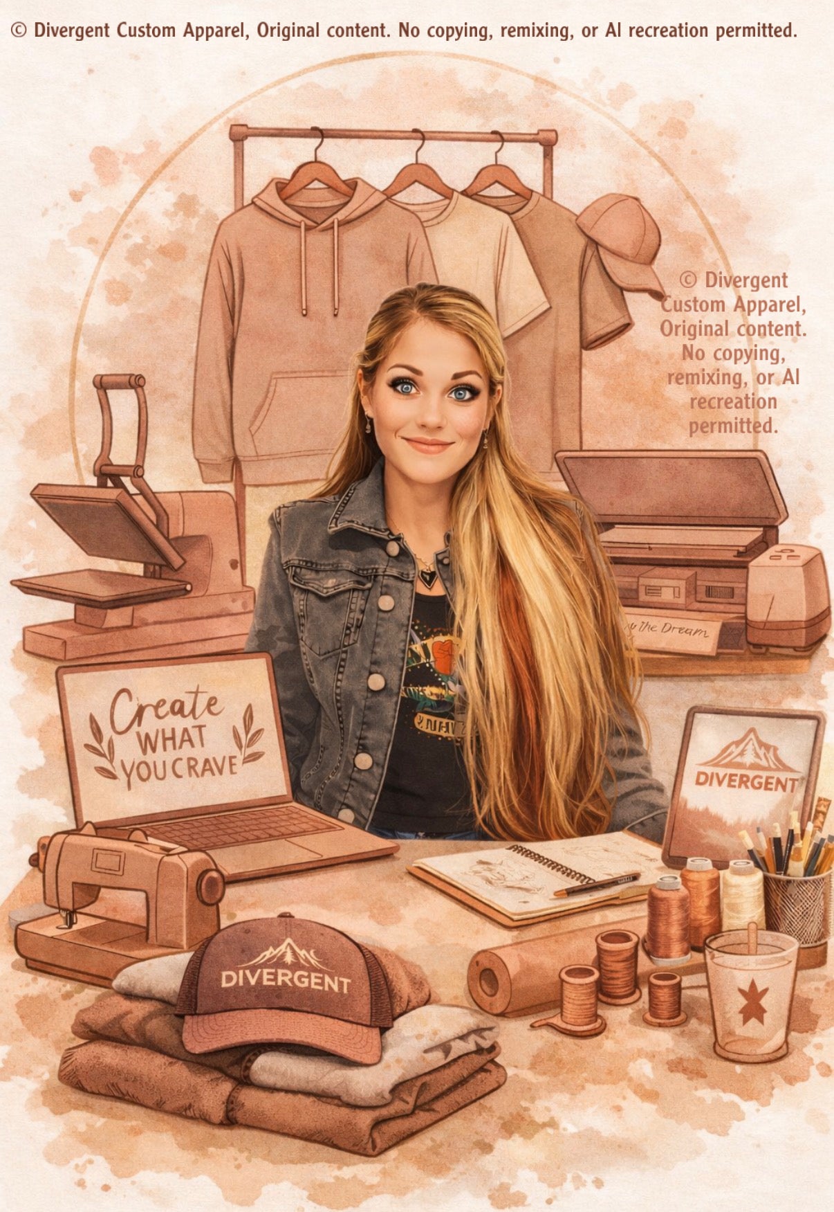 Custom Illustrated Brand Portraits (additional time)