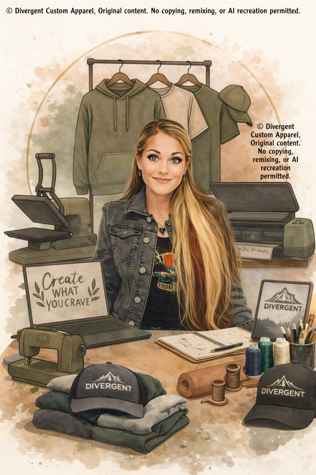 Custom Illustrated Brand Portraits (additional time)
