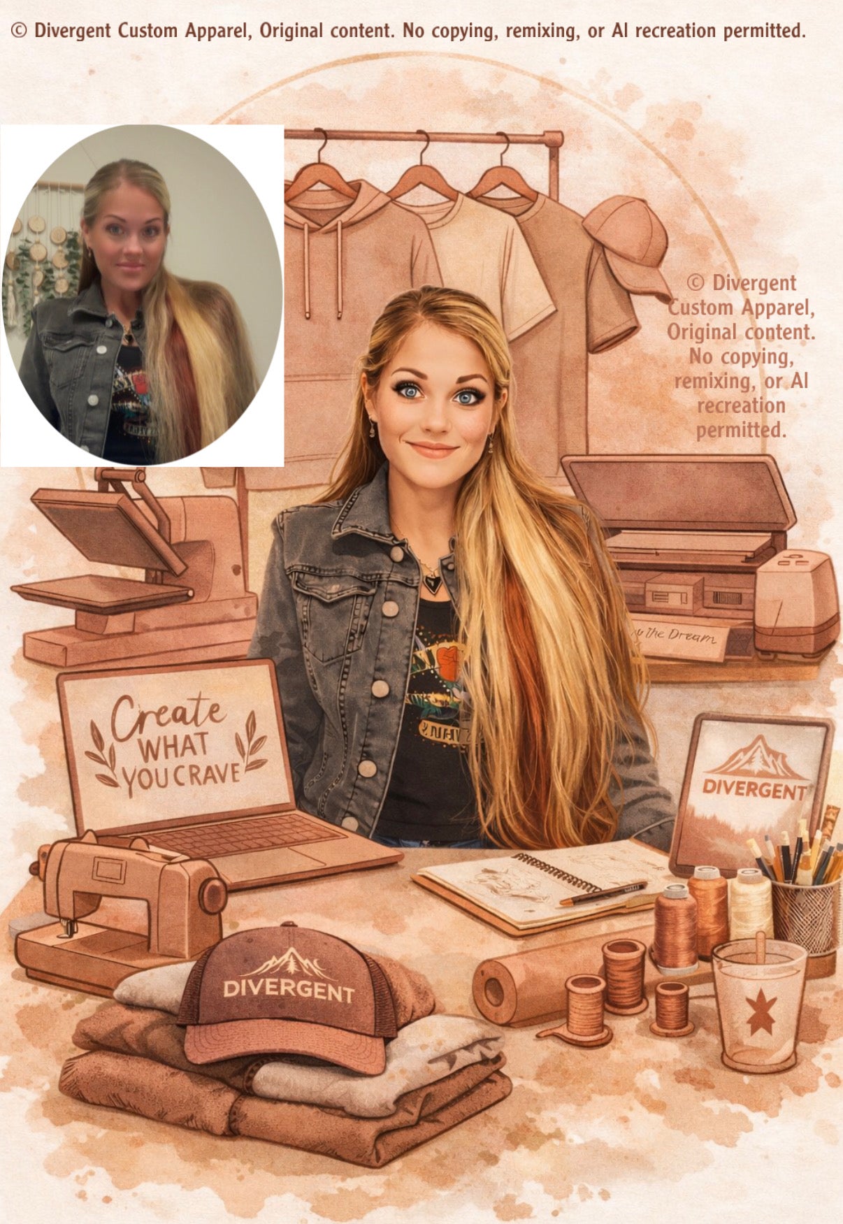 Custom Illustrated Brand Portraits (additional time)
