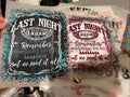 DTF logo transfer "Last Night"