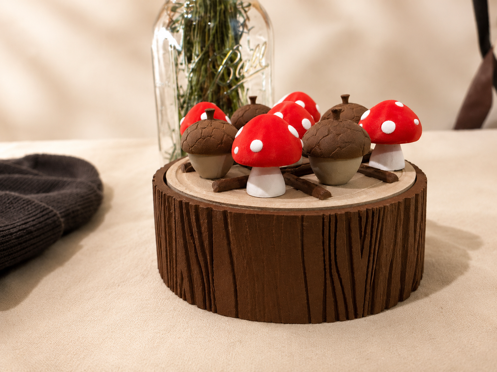 Tic Tac Toe - 3D Printed Woodland Game
